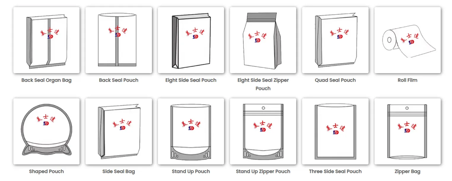 custom coffee bags packaging types