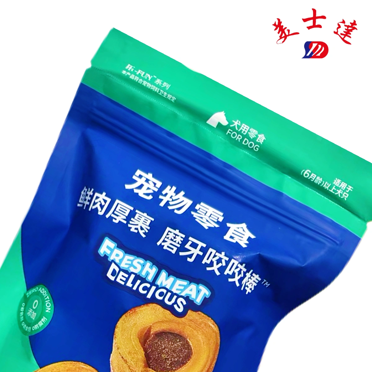Custom Stand Up Zipper Pouch for Pet Snack (2)