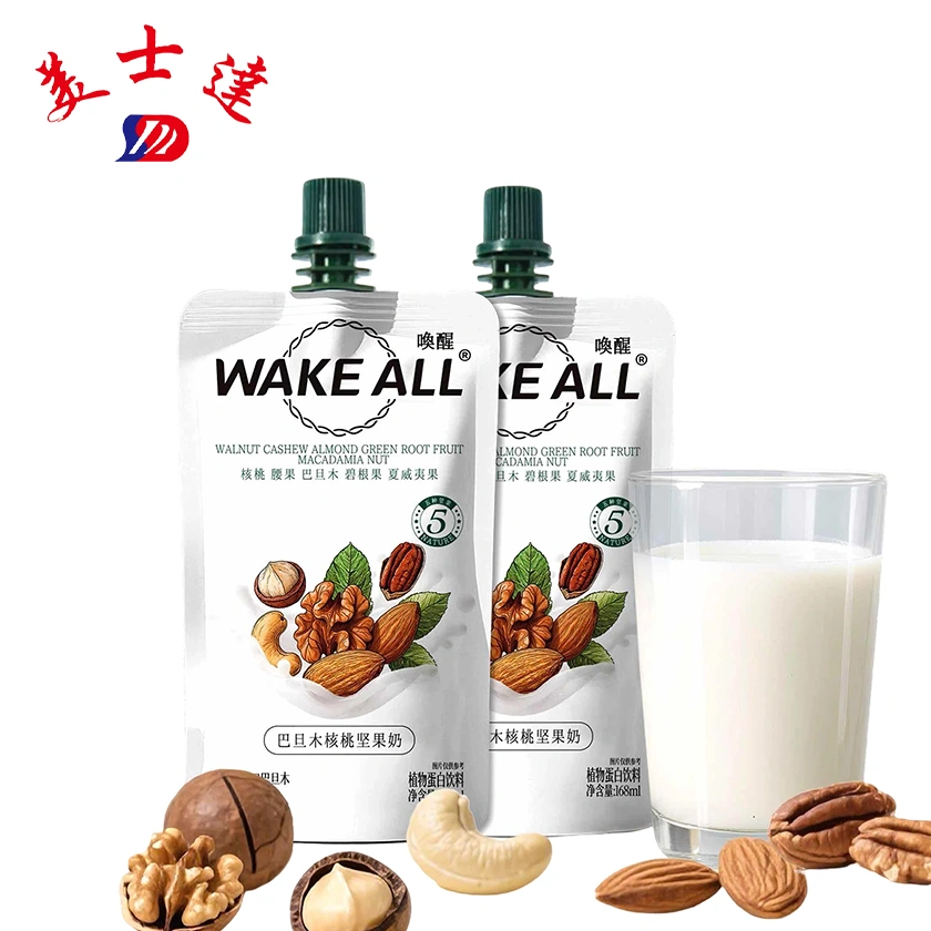 Custom-Nut-Based-Beverage-Spout-Pouch-Supplier-Plant-Protein-Drink-Packaging-1