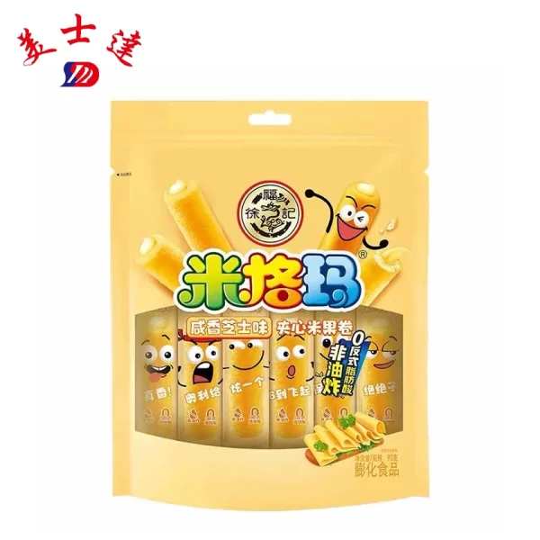 Custom-Puffed-Snack-Packaging-Bags-for-Rice-Rolls-Wholesale-Composite-Film-Packaging-Manufacturer-2