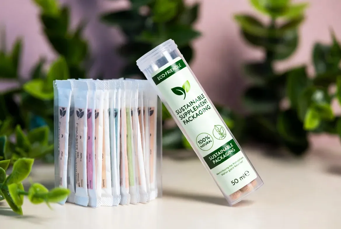 sustainable supplement sticks packaging